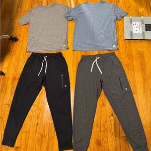 A Lot Mens Vuori Joggers Pants size Small And Strato T Shirts size M